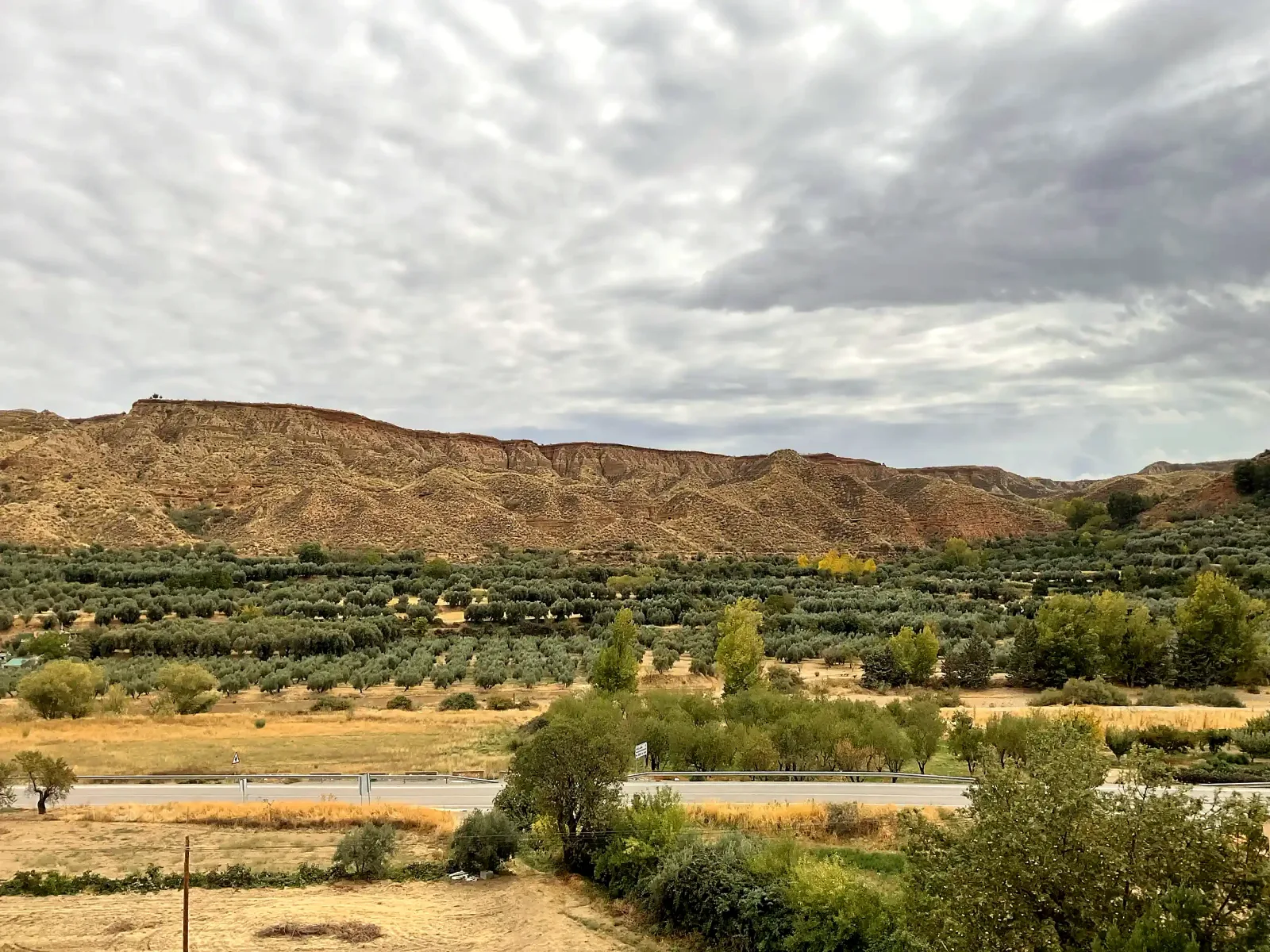 Cultivos y cerros vistos desde El Llano de Beas