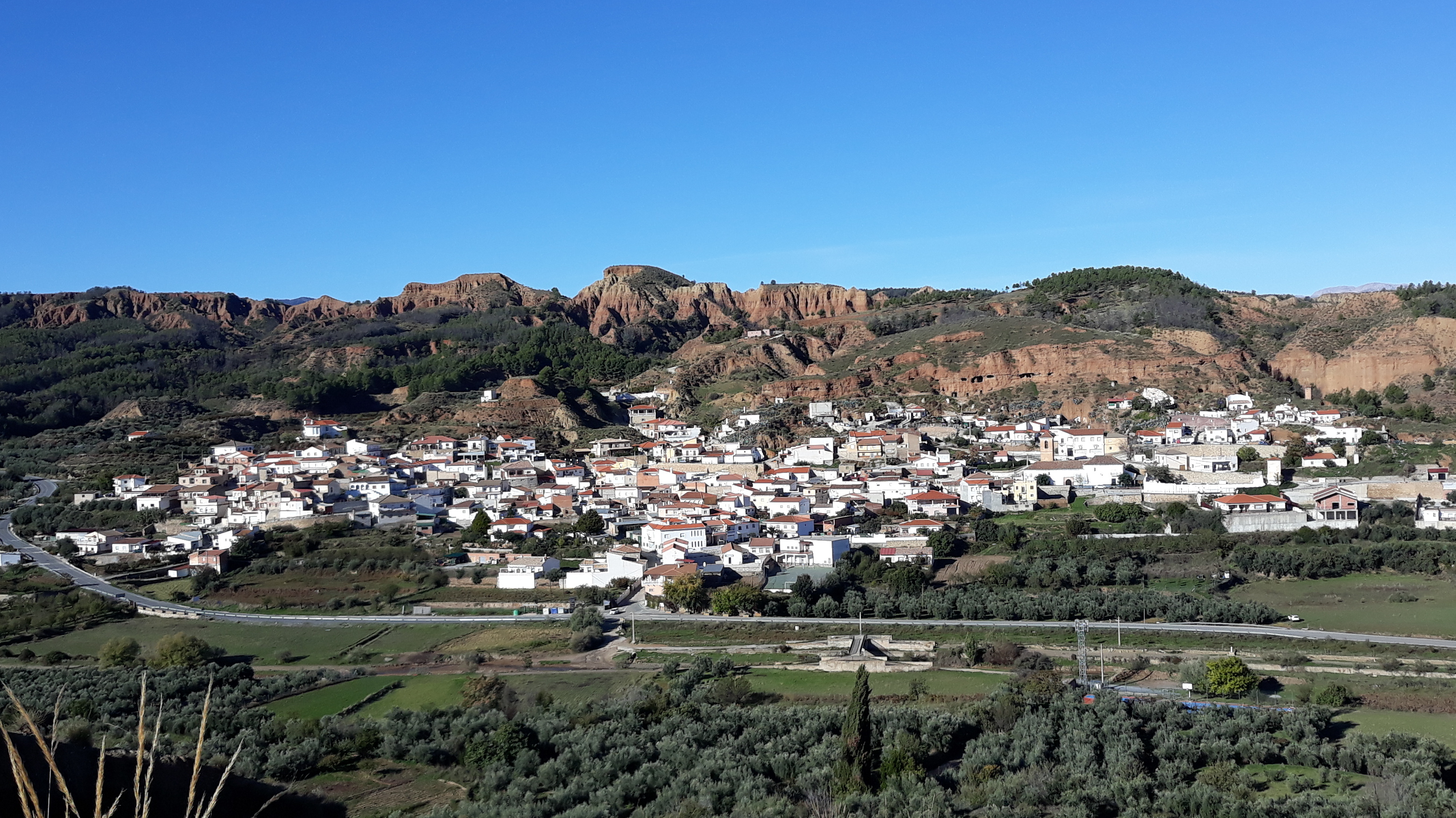 Vista panorámica contemporánea de Beas de Guadix